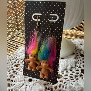 Vintage Troll Russ earrings